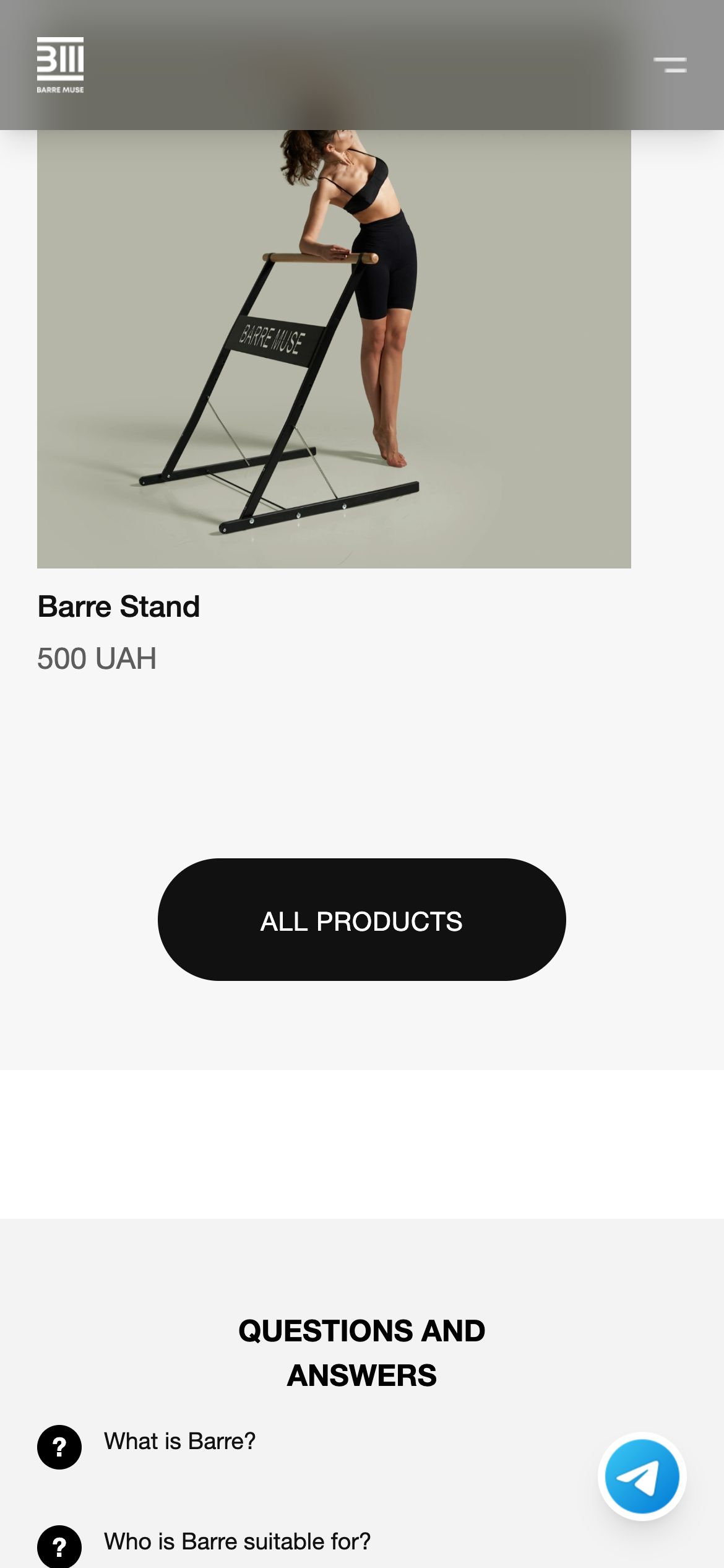 Barre Muse — mobile screen 4