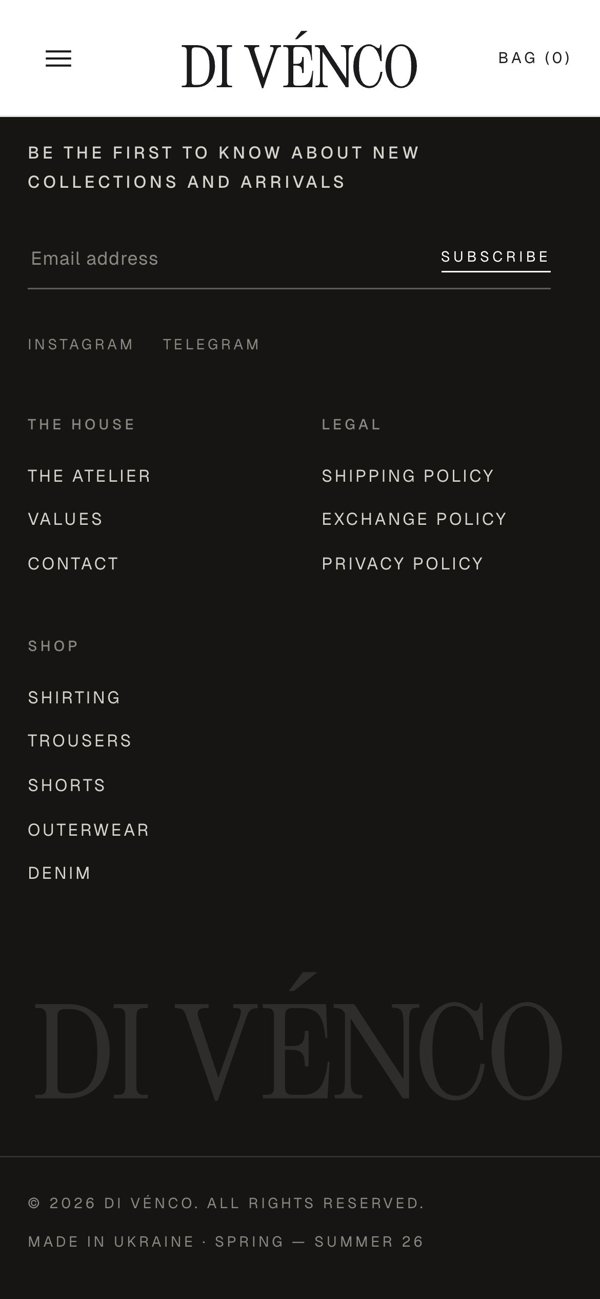 Divenco — mobile screen 5