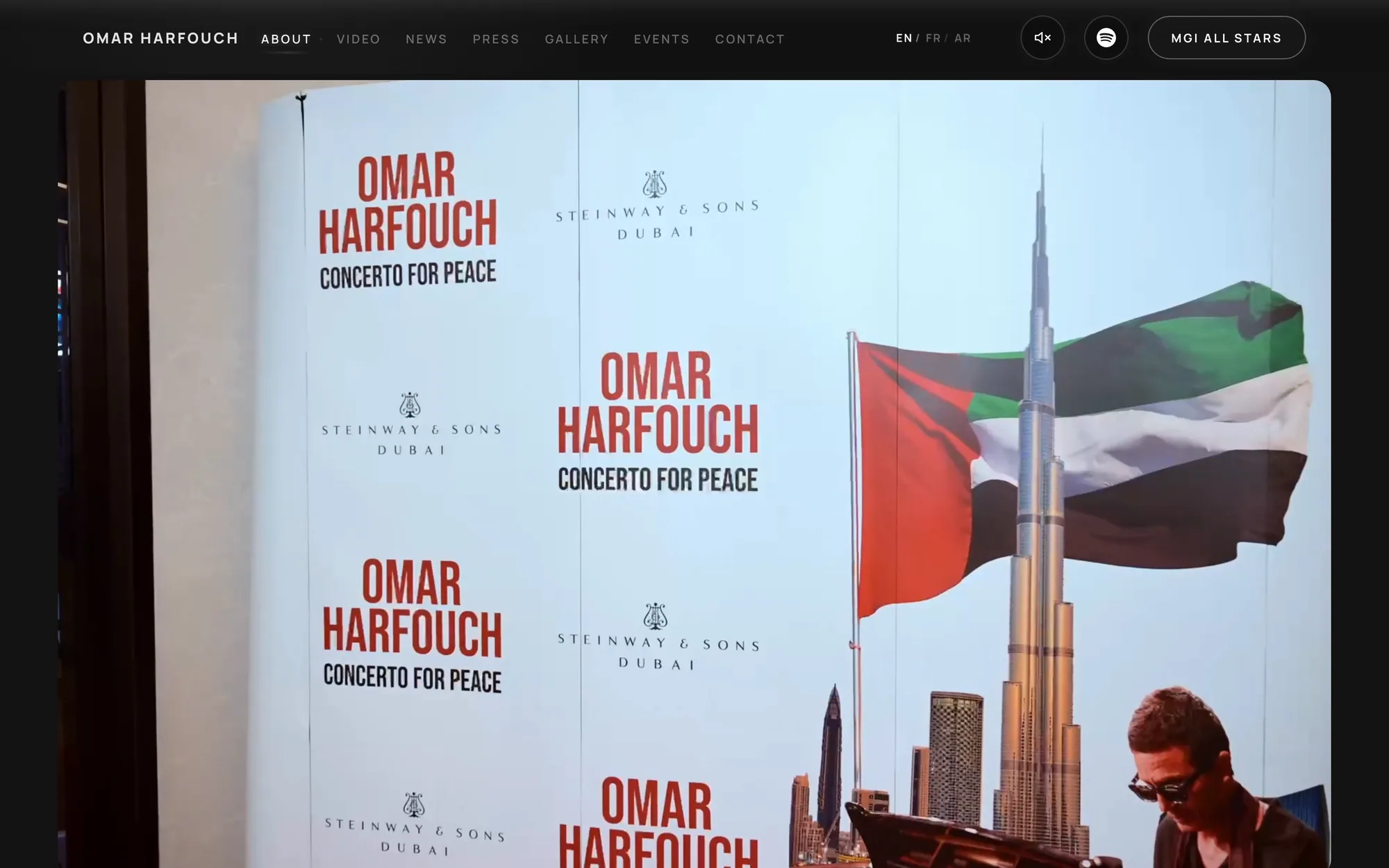 Omar Harfouch — the about section