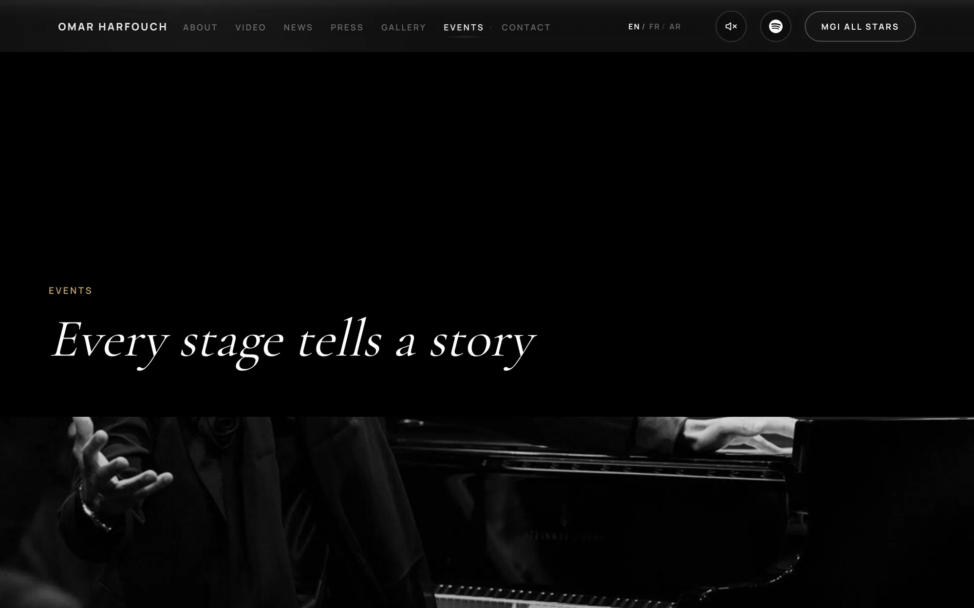 Omar Harfouch — the events section