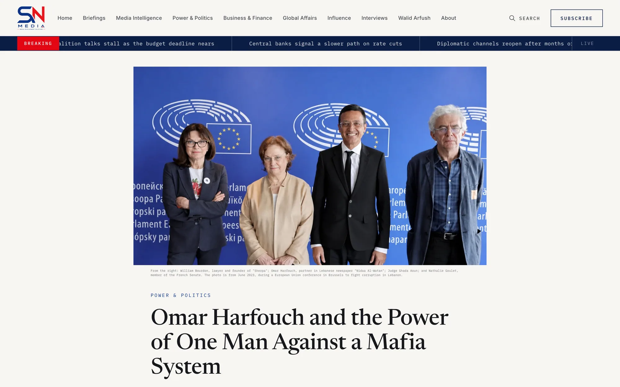 SN Media — an article page