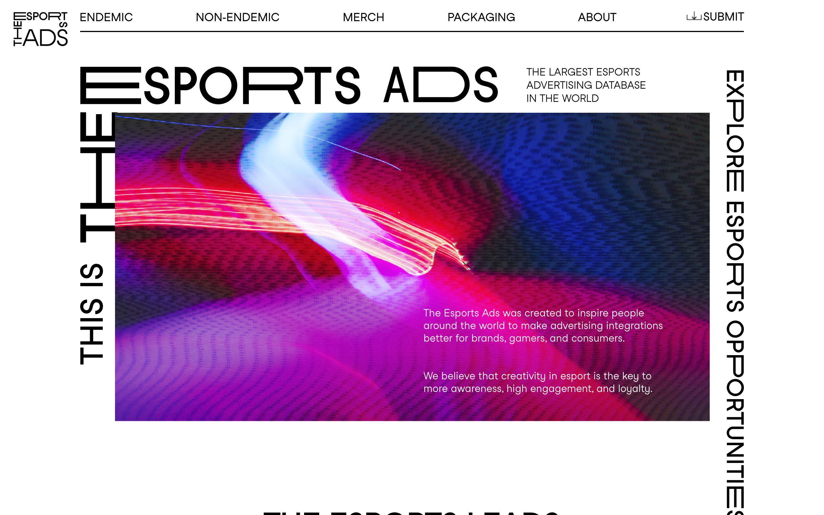 The Esports Ads — screen 1