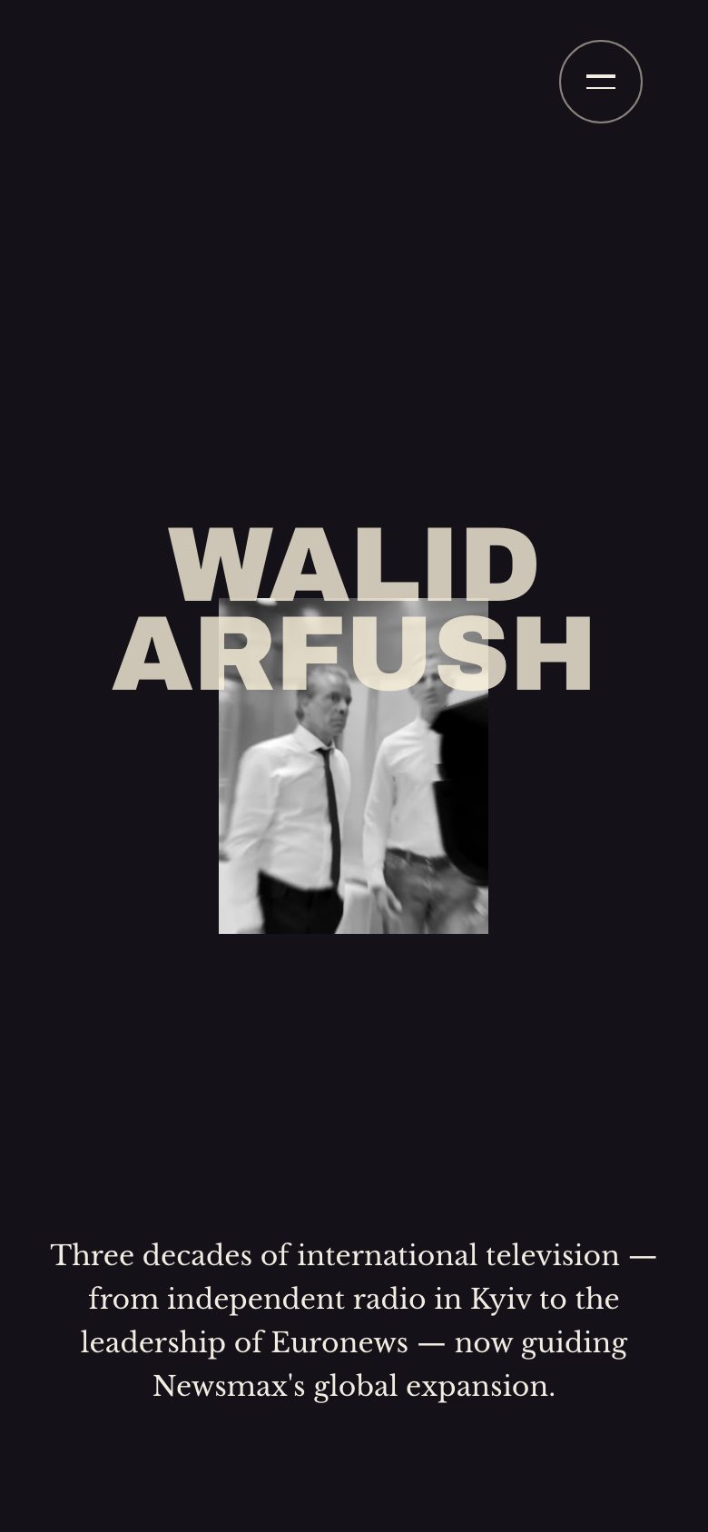 Walid Arfush — mobile screen 1