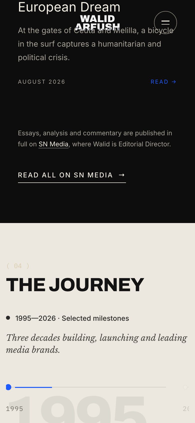 Walid Arfush — mobile screen 3